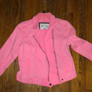Abercrombie and Fitch pink jean jacket !